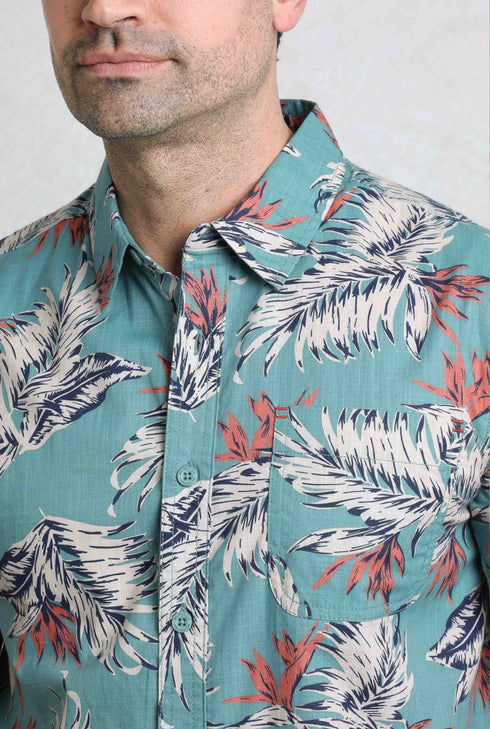 WeirdFish Faraway Organic Short Sleeve Shirt